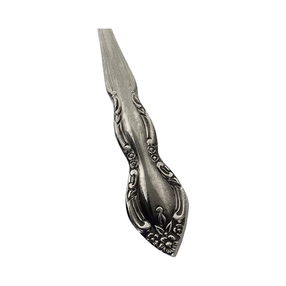 Imperial International Stainless Steel Butter Knife Floral Engraved Handle Korea